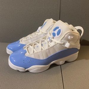 Nike Jordan 6 Rings UNC Basketball Shoes GS CW7038-100 6.5Y